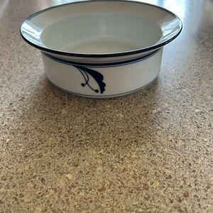 Dansk Flora White Ceramic Bowl